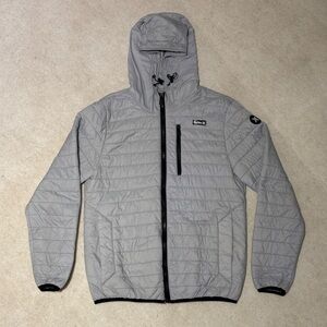 Men's Hurley Gray Quilted Puffer Jacket